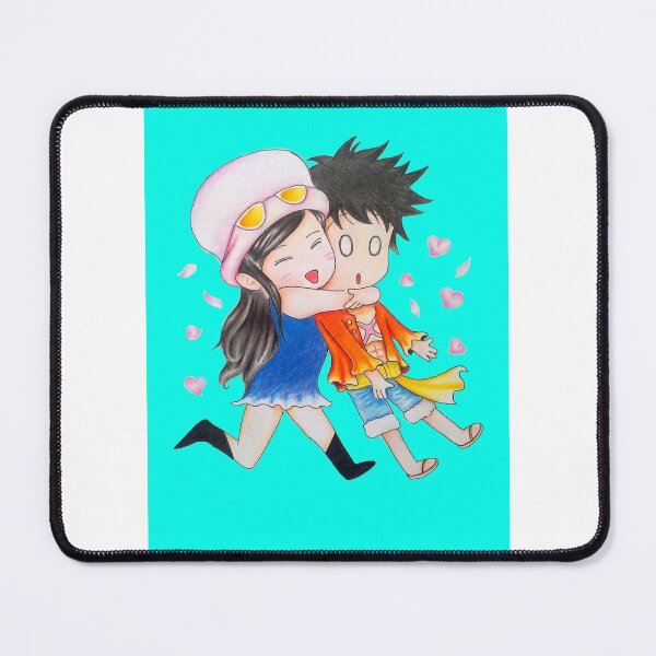 Item preview, chibi luffy and nico robin designed and sold by rockuseven.