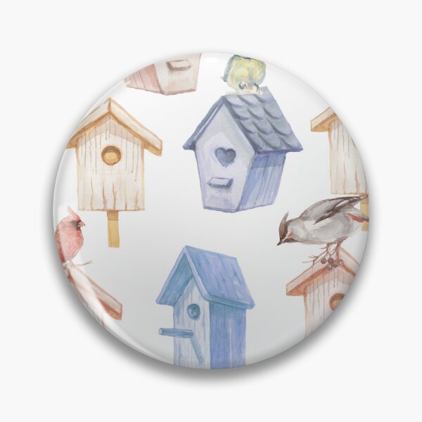 Item preview, Watercolor Birdhouses and Birds  designed and sold by silviaol.