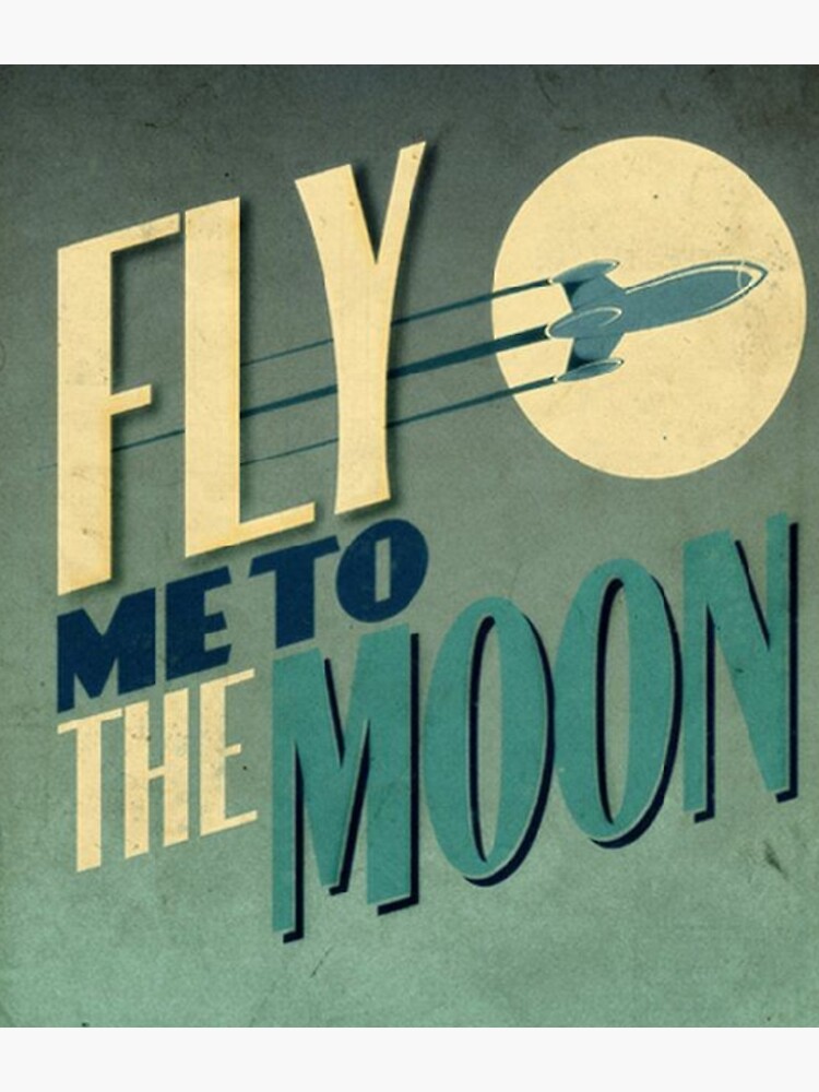 "Fly me to the moon" Sticker for Sale by yacine77B Redbubble