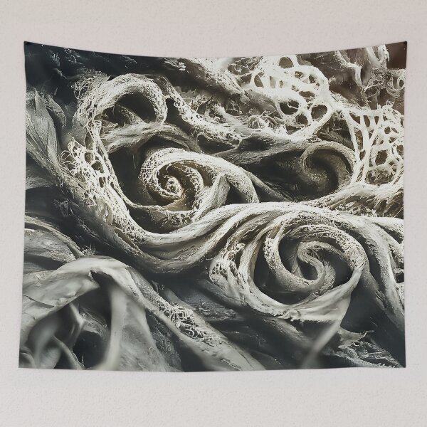 Item preview, Abstract twisted fabric folds  designed and sold by fizzribbit.