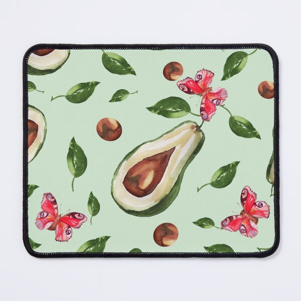 Item preview, Watercolor Green Avocado and Butterflies designed and sold by silviaol.