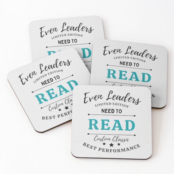 Item preview, Even Leaders Need To Read The Best Teacher Black Teal Design designed and sold by BestTeacher.