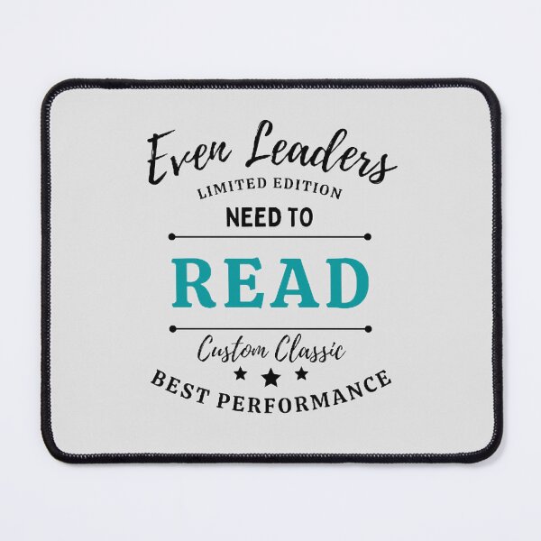 Item preview, Even Leaders Need To Read The Best Teacher Black Teal Design designed and sold by BestTeacher.