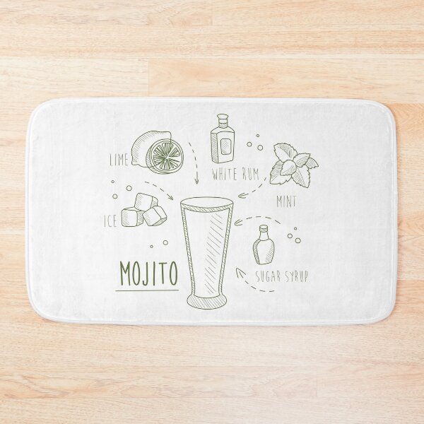 Item preview, Lime Mint Mojito Cocktail Drink Recipe designed and sold by antevasinart.