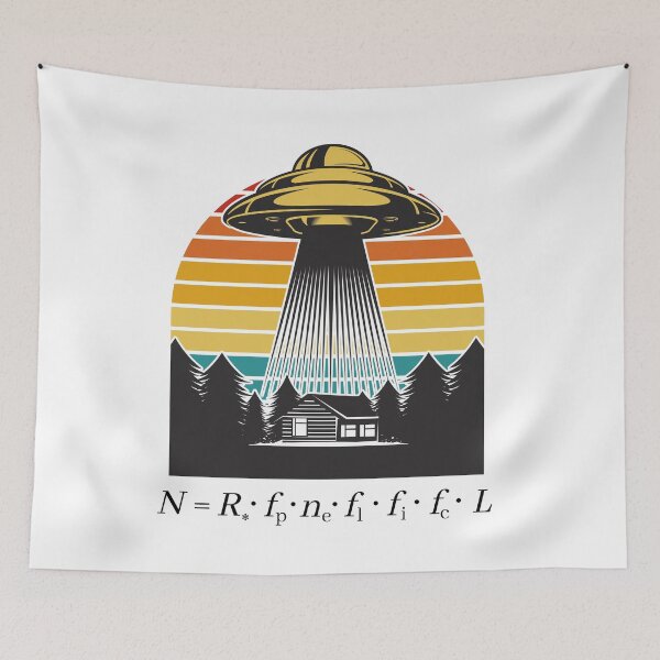 Item preview, Drake Equation - Galaxy, Fermi Paradox, James Webb Space Telescope, Alien Civilizations, Enrico Fermi, Astrobiology, Exobiology, Starseed designed and sold by jadedscientist.