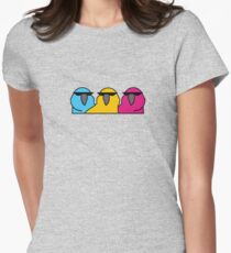 Party-Papagei Tailliertes T-Shirt