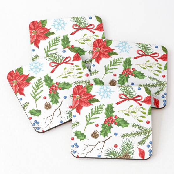 Item preview, Christmas Poinsettia and Berries  designed and sold by silviaol.