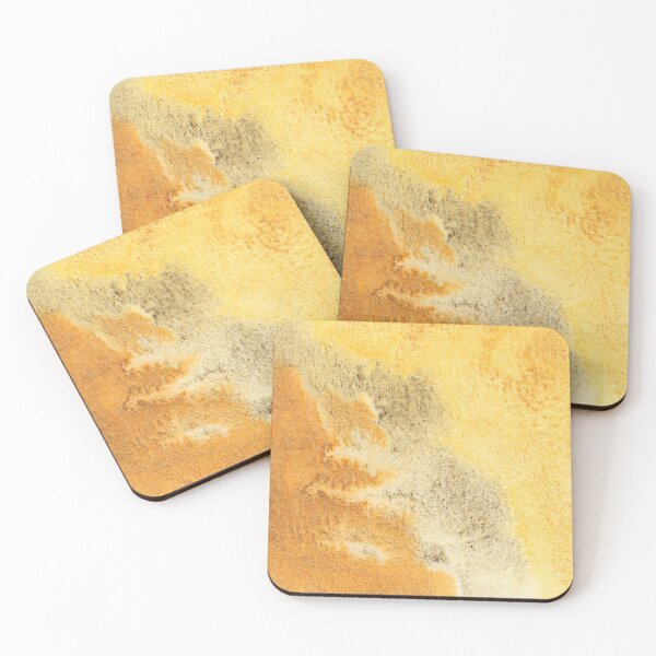 Item preview, Yellow And Smoky Orange Desert Landscape Watercolor Abstract designed and sold by DEC02.