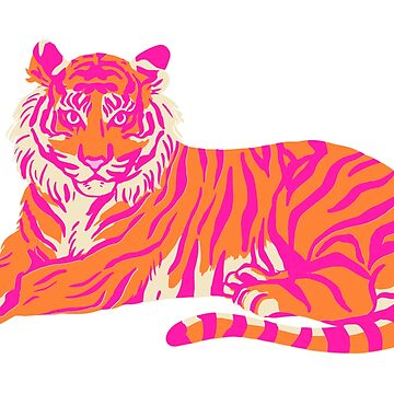 Vorschaubild zum Design Rosa und orangefarbener Tiger von jagaskin25
