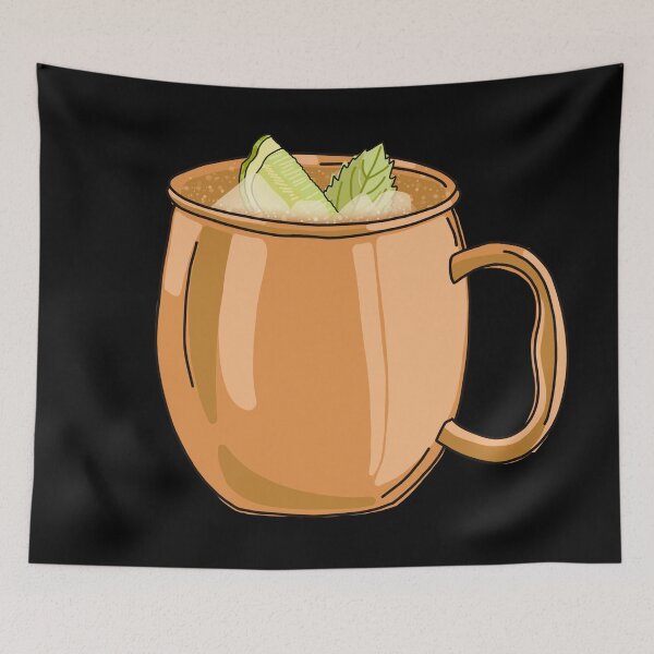 Item preview, Moscow Mule Copper Mug Cocktail Drink designed and sold by antevasinart.