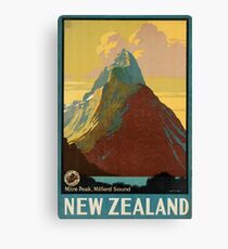 Affiche vintage - Nouvelle-Zélande Impression sur toile