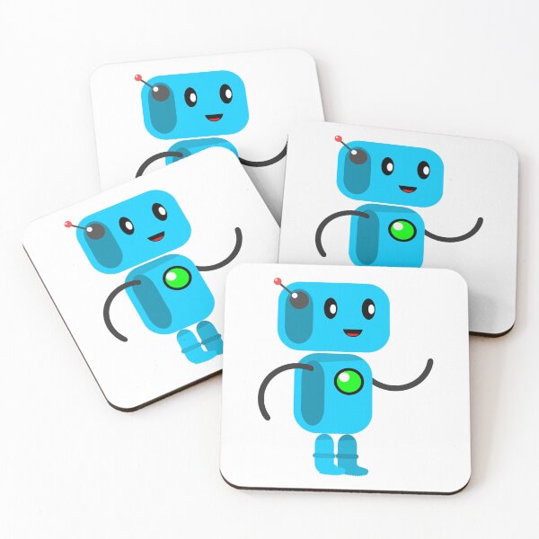 Item preview, Adorable Robot With A Precious Face Drawn in The Kawaii Style designed and sold by CreativeCranium.