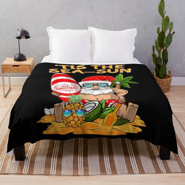 Item preview, Tis The Sea Sun Christmas In July Santa Surfing Summer Beach designed and sold by alanxgoldberger.
