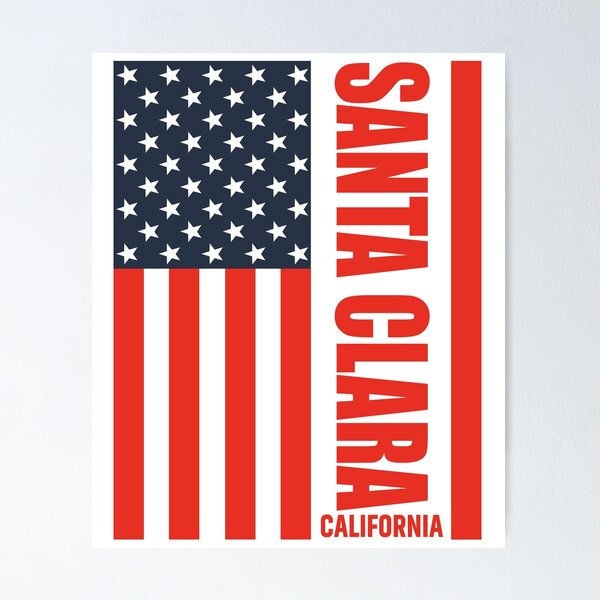 Item preview, Santa Clara California 4th of July Independence day designed and sold by Home-Spirit.