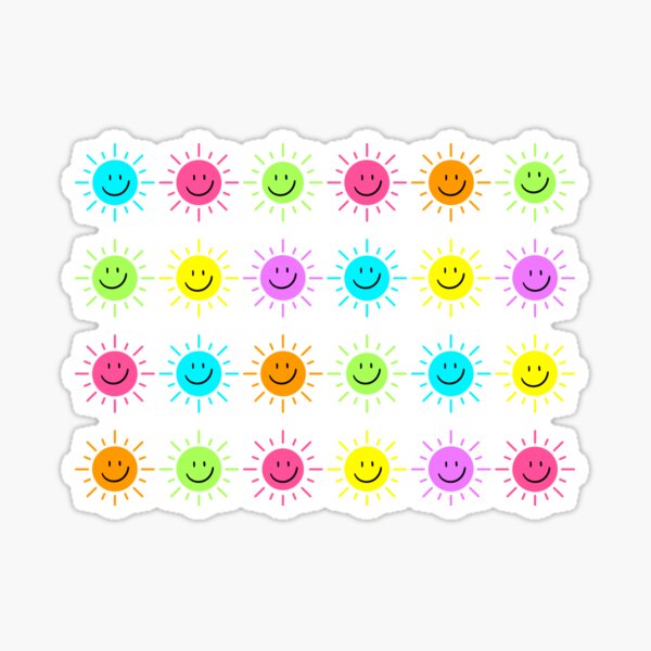 Dot - Neon Sun Sticker