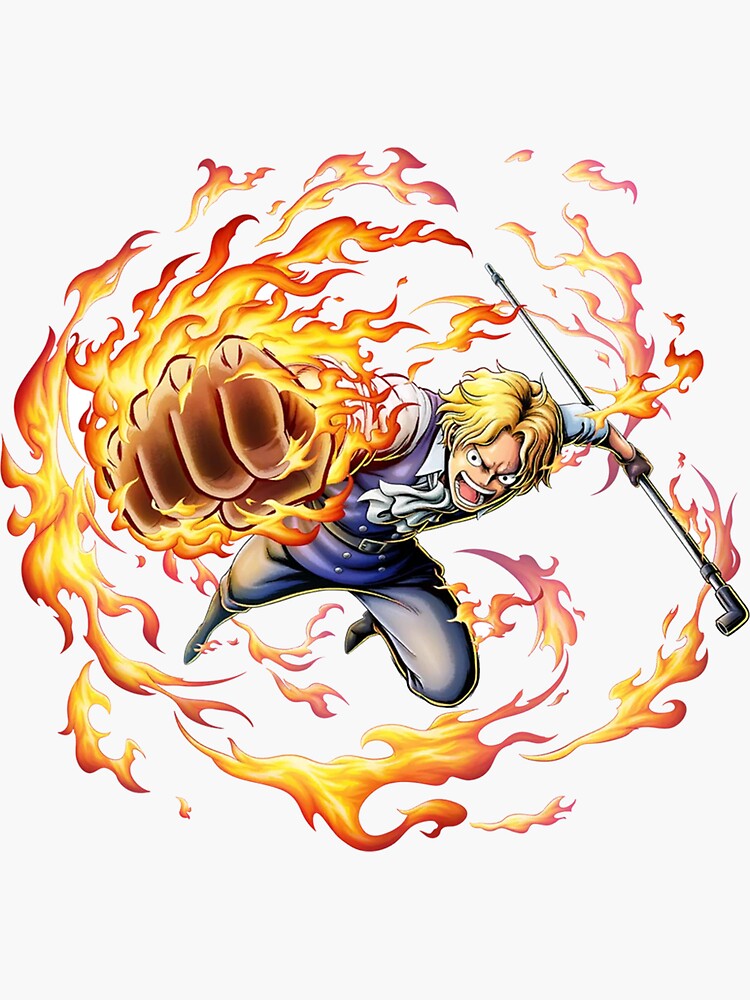 Sabo One Piece Sticker For Sale By Xyprow Redbubble