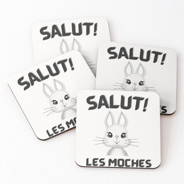 Item preview, WHITE Salut Les Moches - Hi Ugly Ones designed and sold by FlippinTurtles.