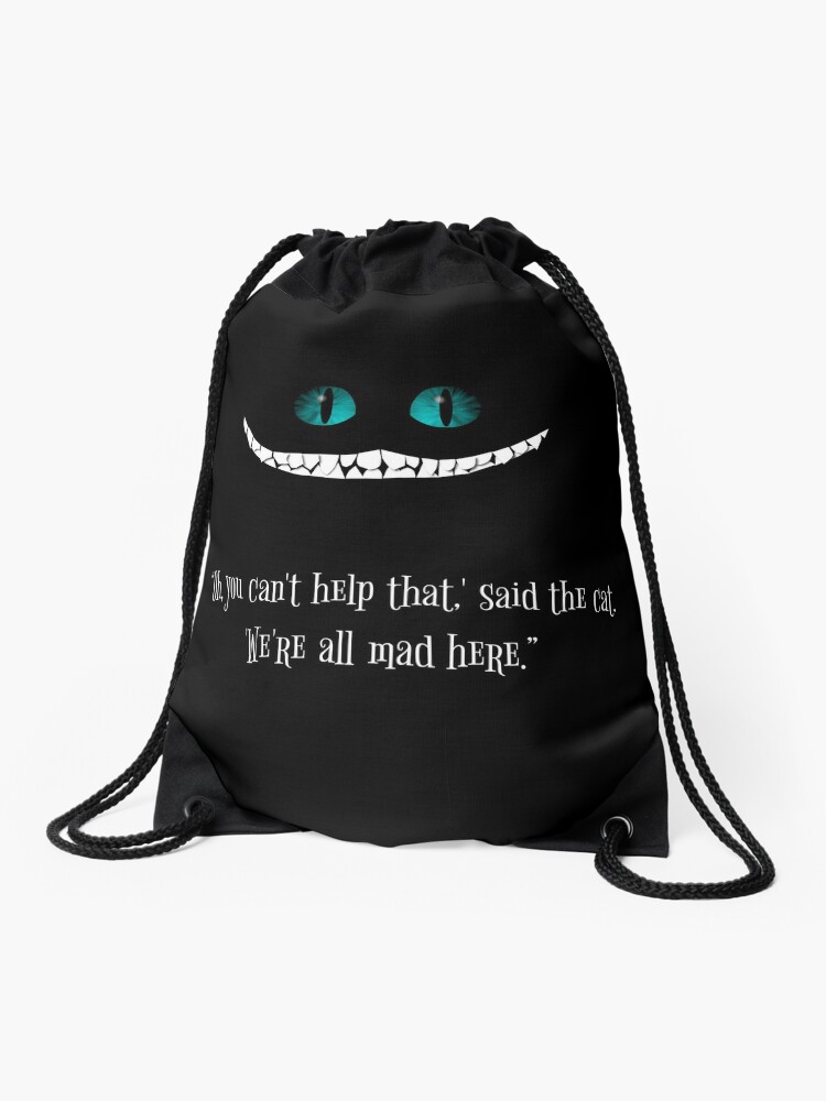 Sac A Cordon Chat De Cheshire Par Robertpartridge Redbubble