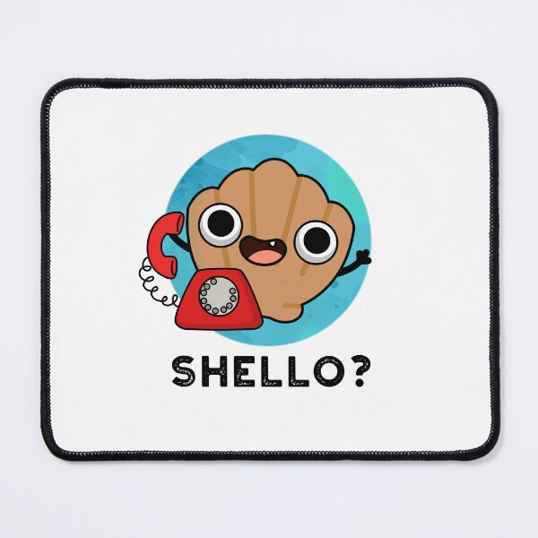 Item preview, Shello Funny Sea Shell Puns  designed and sold by punnybone.