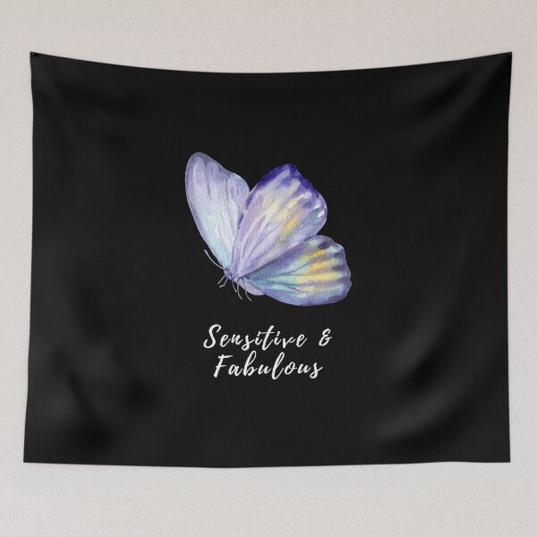 Item preview, Sensitive and Fabulous Blue Butterfly designed and sold by HSPgiftshop.
