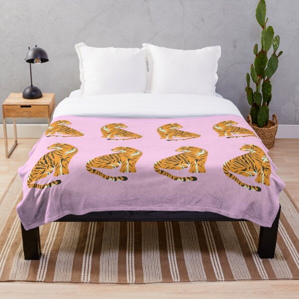Item preview, Asymmetric Tigers with Pink background designed and sold by jagaskin25.