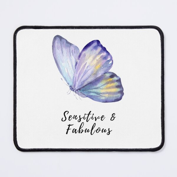 Item preview, Sensitive and Fabulous Blue Butterfly designed and sold by HSPgiftshop.