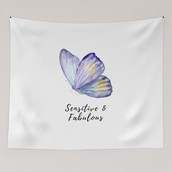Item preview, Sensitive and Fabulous Blue Butterfly designed and sold by HSPgiftshop.