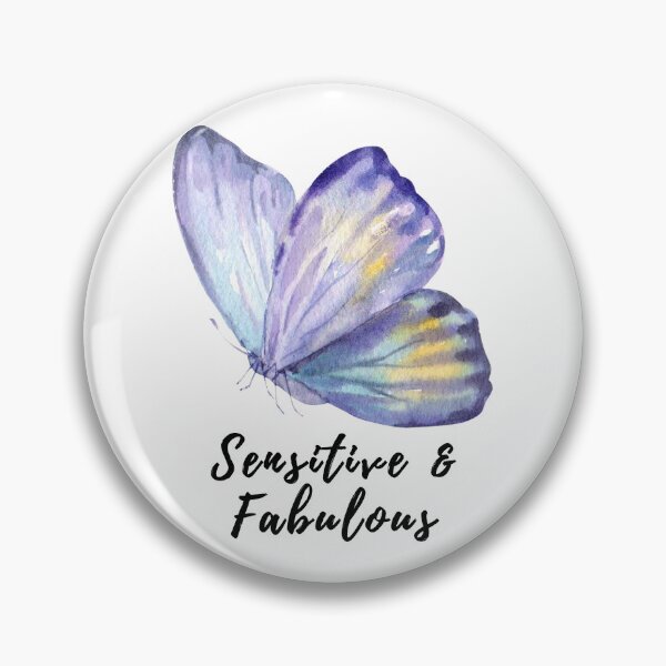 Item preview, Sensitive and Fabulous Blue Butterfly designed and sold by HSPgiftshop.