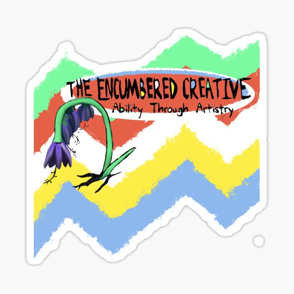 Encumbered Creative shattered flag Sticker