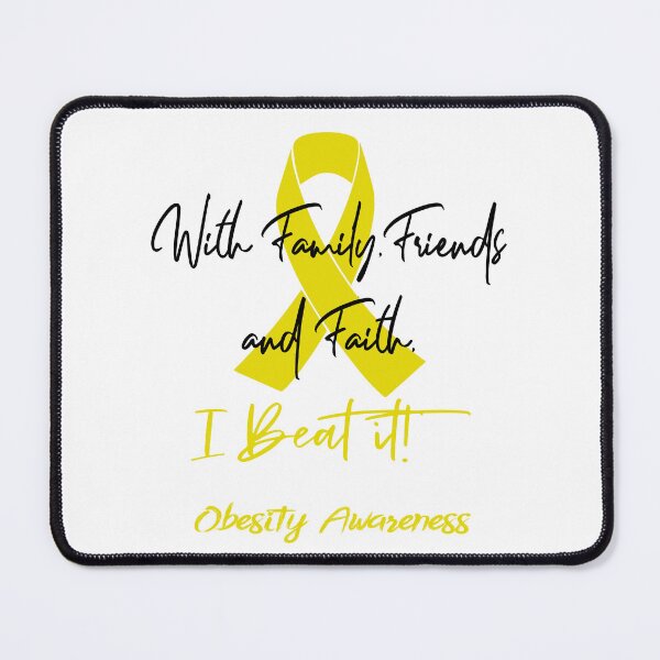 Item preview, Obesity Warrior - With Family, Friends, and Faith - I BEAT IT! designed and sold by Robbsyn.
