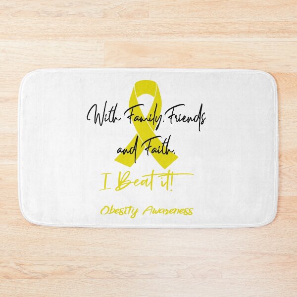 Item preview, Obesity Warrior - With Family, Friends, and Faith - I BEAT IT! designed and sold by Robbsyn.