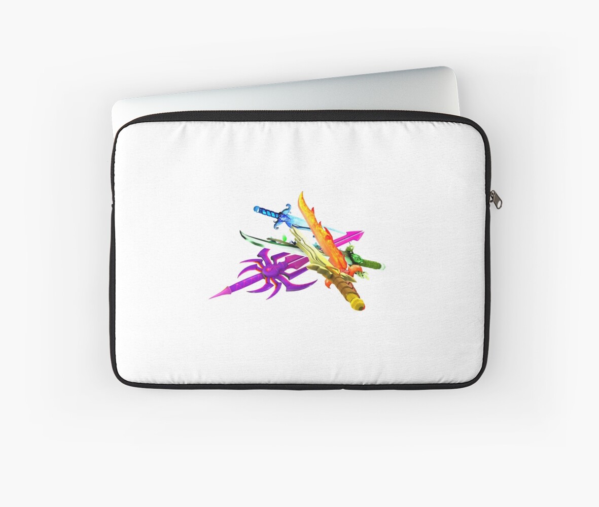 Roblox Sword Pile Laptop Sleeve By Neloblivion Redbubble - purple tiger roblox