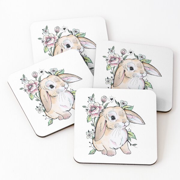 Item preview, BLOOMING RABBIT designed and sold by Angelica Maria  Franco Cano.