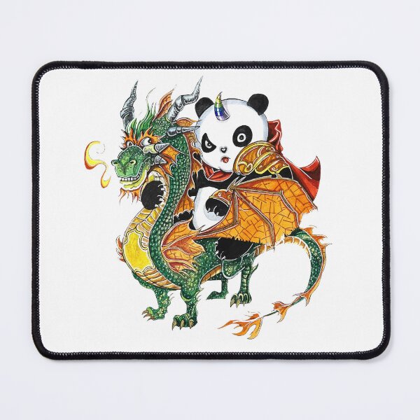 Item preview, Panda riding Dragon designed and sold by JJArtsGoods.