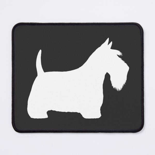 Item preview, White Scottish Terrier Silhouette(s) designed and sold by Jenn Inashvili.