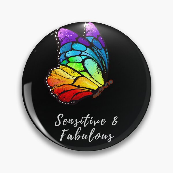 Item preview, Sensitive and Fabulous Rainbow Butterfly designed and sold by HSPgiftshop.