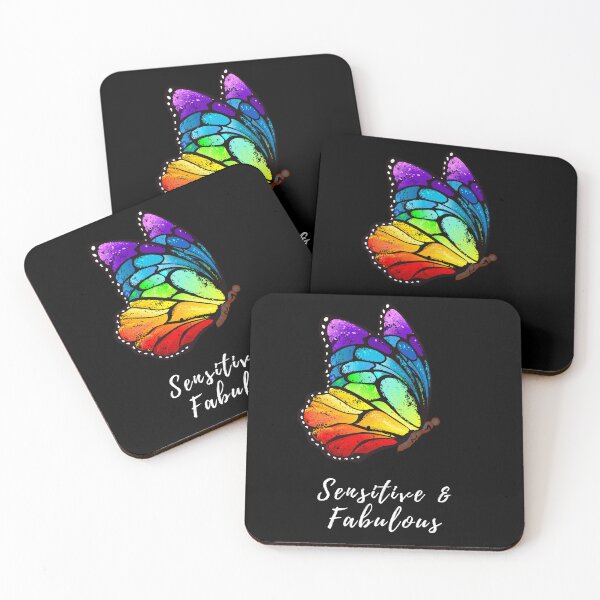 Item preview, Sensitive and Fabulous Rainbow Butterfly designed and sold by HSPgiftshop.