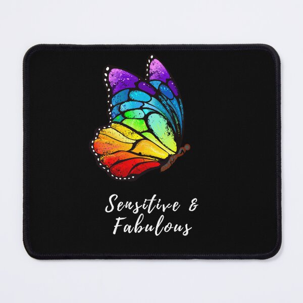 Item preview, Sensitive and Fabulous Rainbow Butterfly designed and sold by HSPgiftshop.