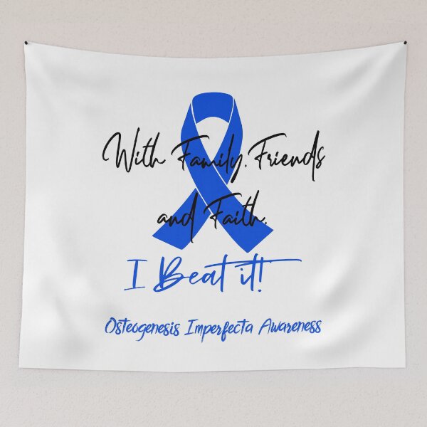 Item preview, Osteogenesis Imperfecta Warrior - With Family, Friends, and Faith - I BEAT IT! designed and sold by Robbsyn.