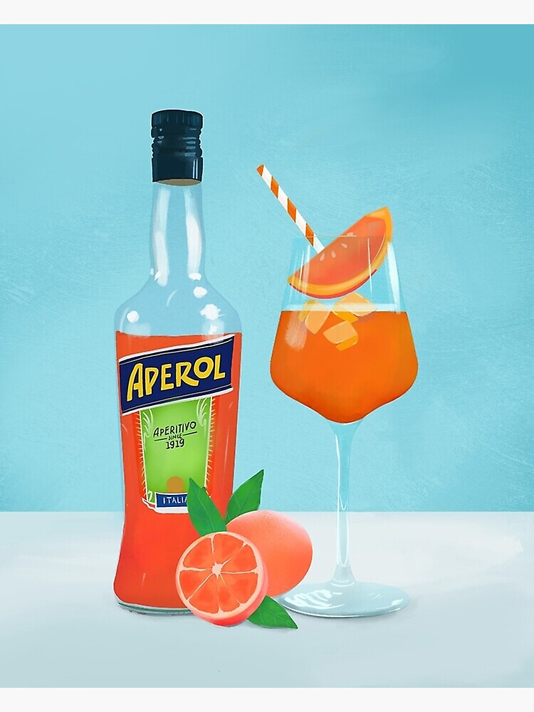 Aperol Spritz in a Glass Greeting Card for Sale by Jay-cm