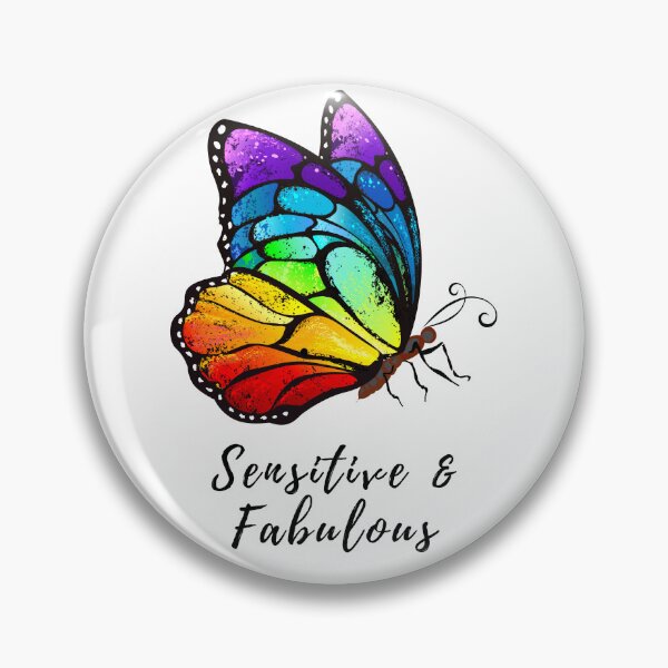 Item preview, Sensitive and Fabulous Rainbow Butterfly designed and sold by HSPgiftshop.