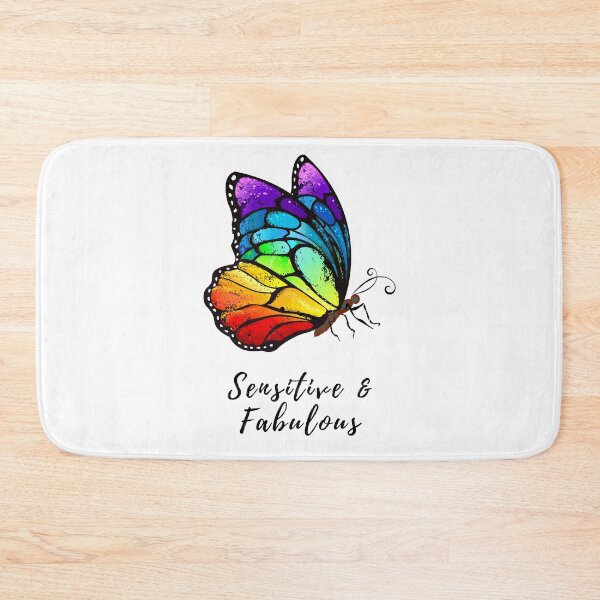 Item preview, Sensitive and Fabulous Rainbow Butterfly designed and sold by HSPgiftshop.