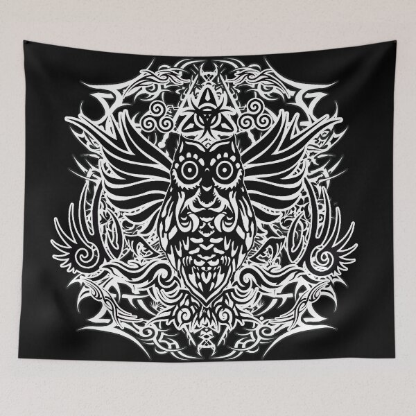 Item preview, Tattoo tribal owl designed and sold by ValentinaHramov.