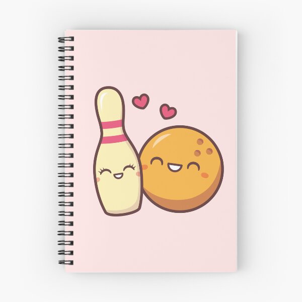 Item preview, Cute Lovestruck Bowling Pin and Ball designed and sold by rustydoodle.