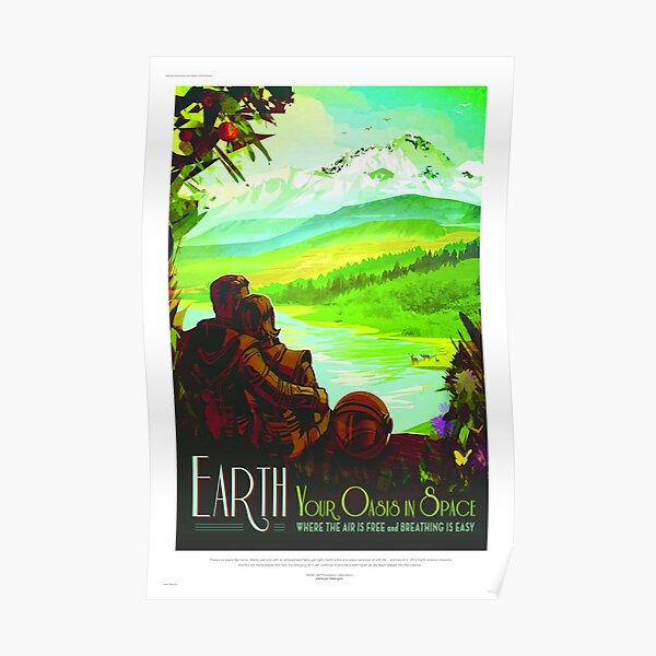 Earth - NASA/JPL Travel Poster Poster