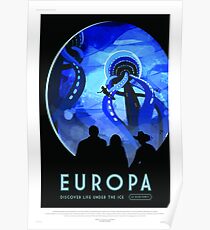 Europa - NASA/JPL Travel Poster Poster