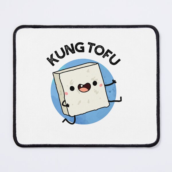 Item preview, Kung Tofu Funny Food Tofu Puns  designed and sold by punnybone.