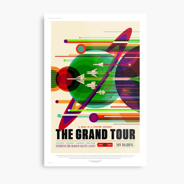 The Grand Tour - NASA/JPL Travel Poster Metal Print