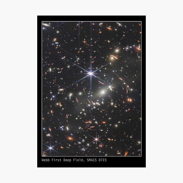 James Webb Space Telescope Deep Field Image of Galaxies Photographic Print