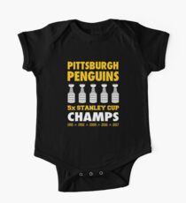 Penguins de Pittsburgh 5x Champs Bodies - Manches courtes